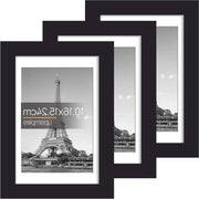 Fotolijsten Premium - Neri 15 x 10 cm - Set di 6 pezzi - Inclusa la base - Per esposizione su parete e tavolo