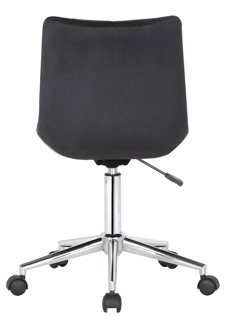Sedia da ufficio Medford in velluto nero