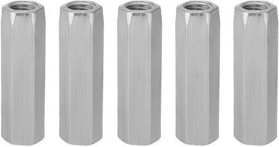 Viti a sezione a Z con capogiro M10x50 - 5 pezzi - Acciaio lamellare - Lungo corpo - Acciaio carbonio - Componenti di fissaggio - Viti a sezione a Z