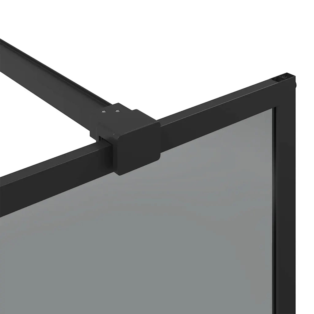 Parete Doccia Walk-in Nero 115 x 195 cm vetro temperato 42022045