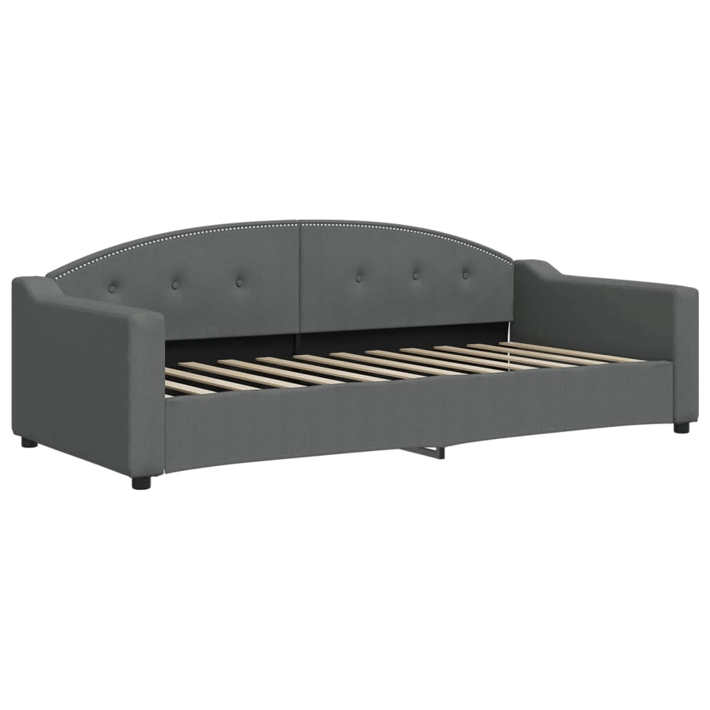 Divano Letto con Materasso Grigio Scuro 90x200 cm in Tessutocod mxl 128255