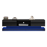 Mobile TV con 2 Cassetti e LED Controllato tramite App; Nero Lucido; 160??35??40;5 cm; in Pannelli Truciolari