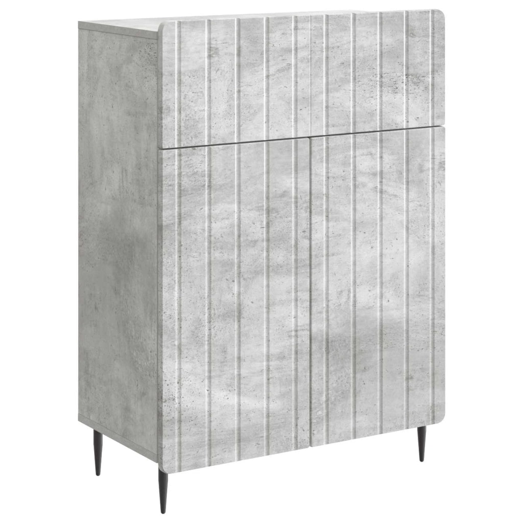 Credenza Grigio Cemento 66 x 34,5 x 92 cm Legno ingegnerizzato