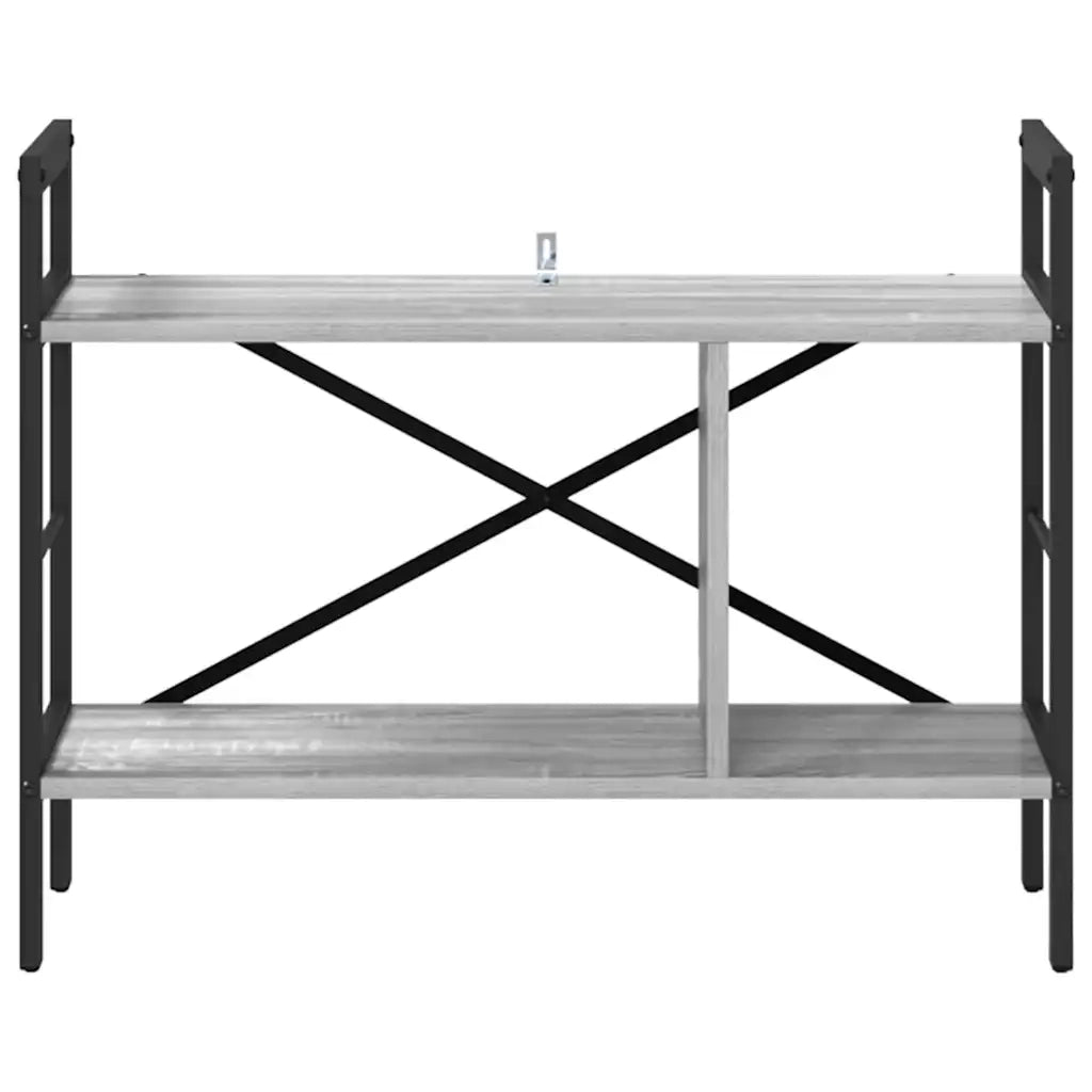 Libreria-Scaffale per Libri-Mobile di Stoccaggio Grigio Sonoma 75 x 30 x 58,5 cm Legno multistrato