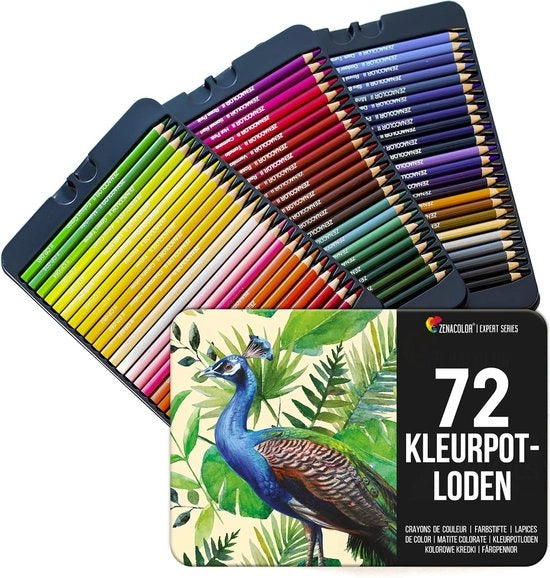Set di 72 pastelli a olio professionale con scatola metallica - 72 colori unici - disegno, schizzo, colore - pastelli a olio per adulti e bambini

Specifiche tecniche:
- 72 pastelli a olio
- Contenuto: 72 pastelli a olio
- Set in scatola metallica