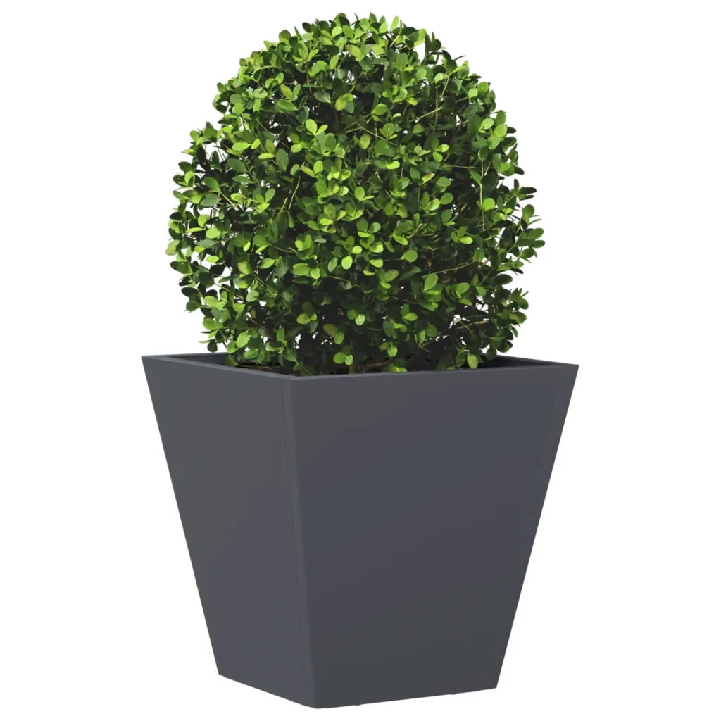 Fioriera da Giardino-Vaso da Esterno Antracite 30x30x30 cm in Acciaio 997276