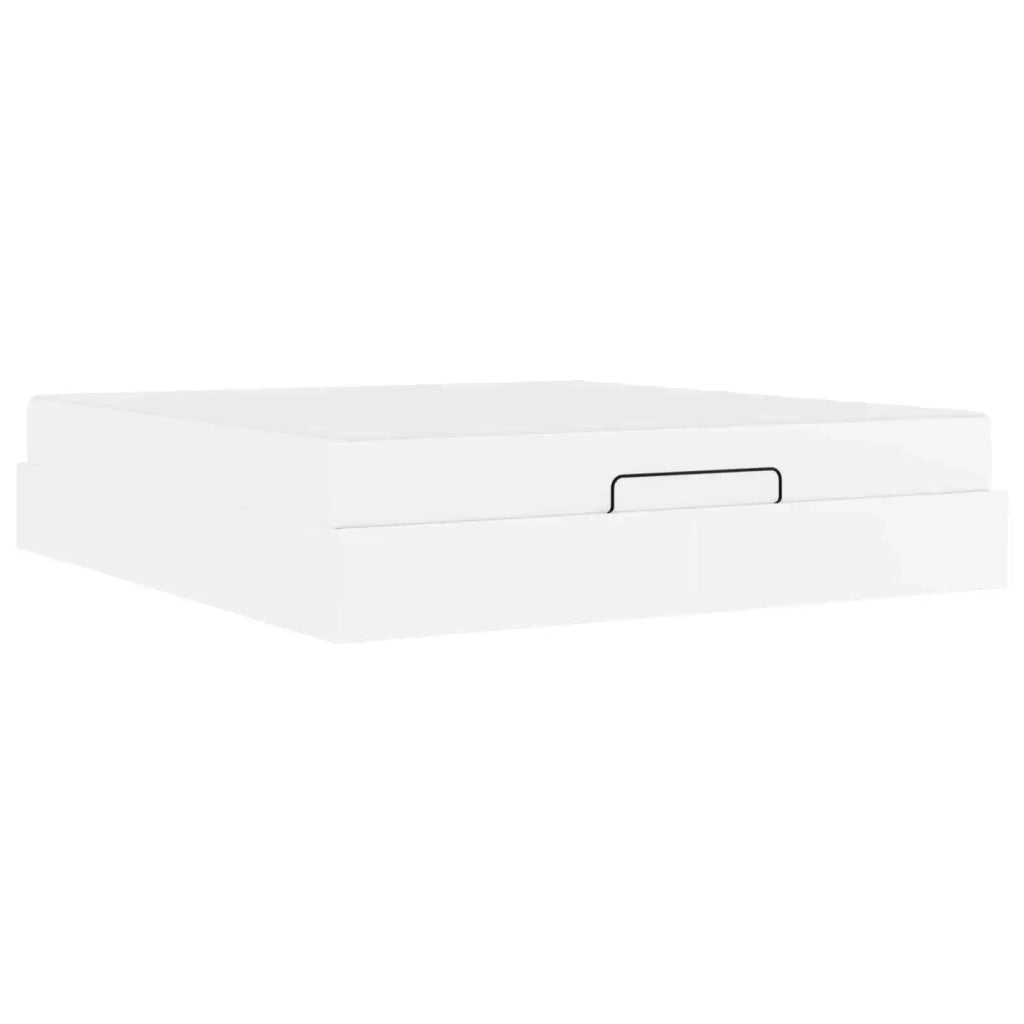 Struttura letto con materasso Altro 2 pcs Bianco PVC 3399438