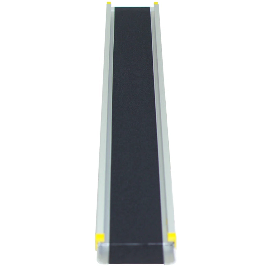 Rampa telescopica antiscivolo per sedia a rotelle 133 x 19 x 5 cm portata fino a 270 kg elevata capacità di carico alluminio nero 20_0019585