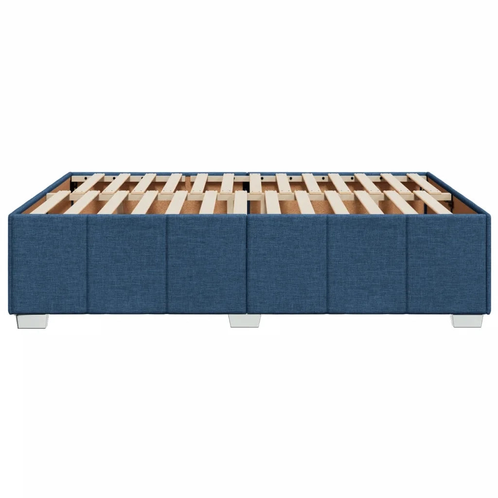 Giroletto senza Materasso-Struttura Letto Blu 140x190 cm in Tessuto 640851