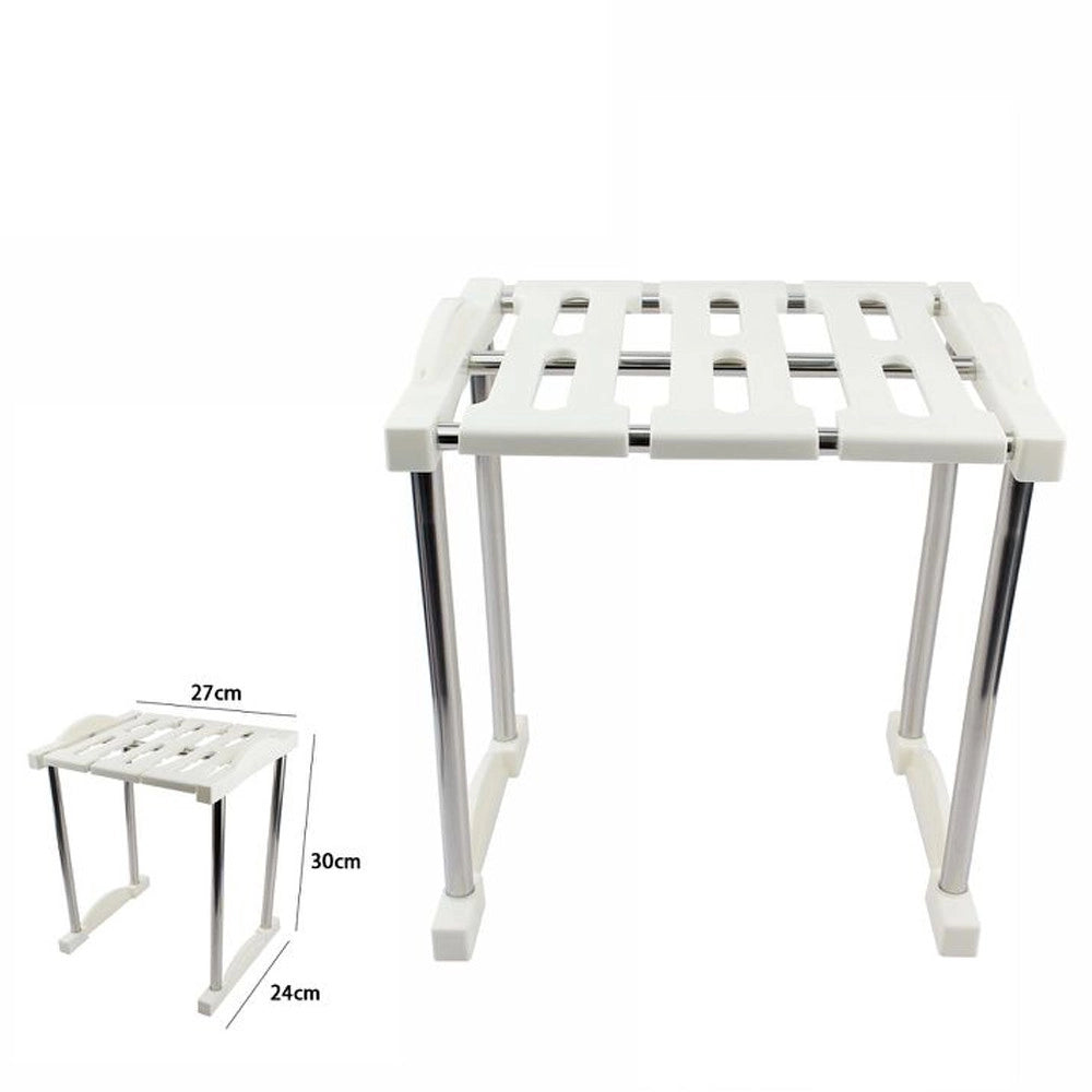 Trade Shop - Mensola Sovrapponibile Salvaspazio Impilabile Organizer Cucina Armadio Mobili 27 -