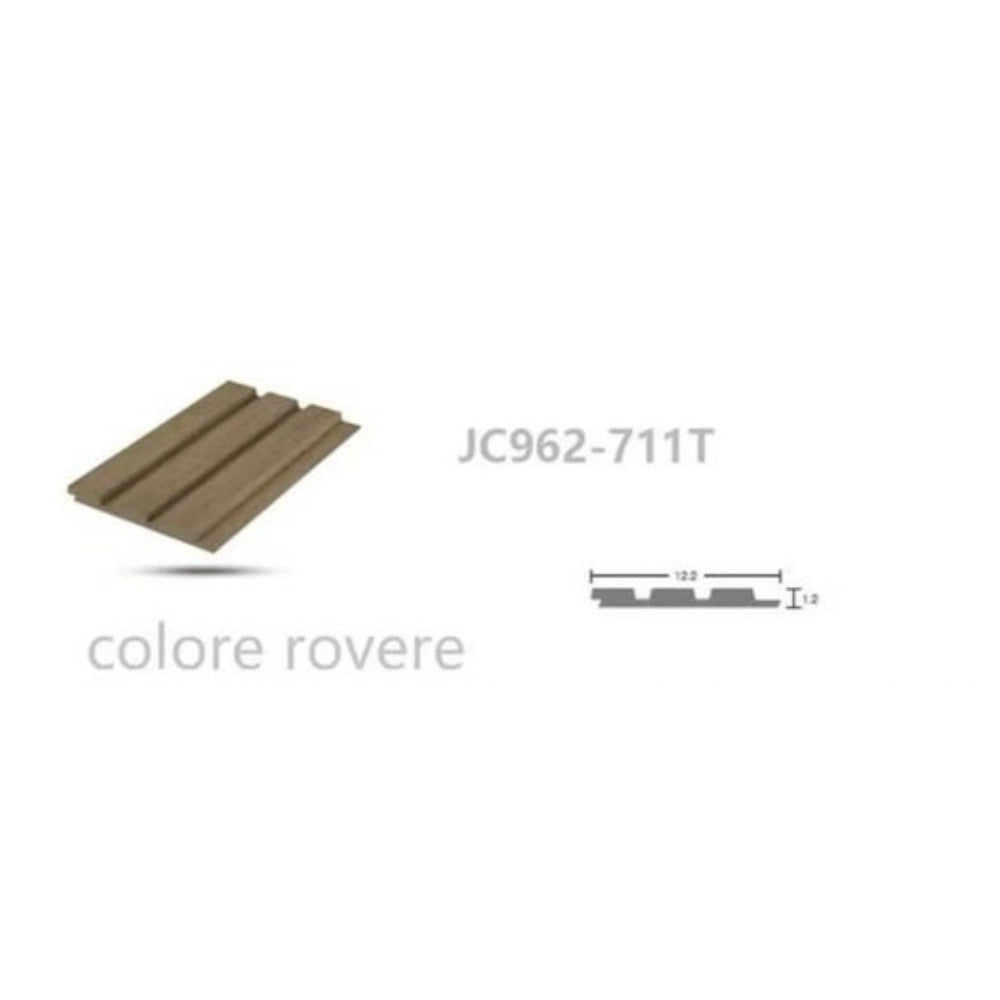 Trade Shop - Pannello Decorativo 3d Effetto Rovere 122x290 Cm Doghe Verticali In Ps -