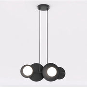 Lampada a sospensione Model in acciaio nero con sfere luminose