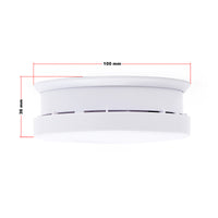 Rilevatore di fumo fotoelettrico con batteria 9V, 40 pz, Allarme Incendio 85dB, senza filo, DIN EN 14604