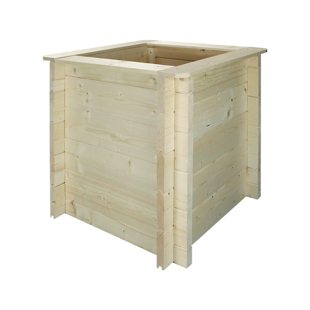 L?aiuola di giardino sopraelevata in legno - 58x58x57 cm - Timbela M618