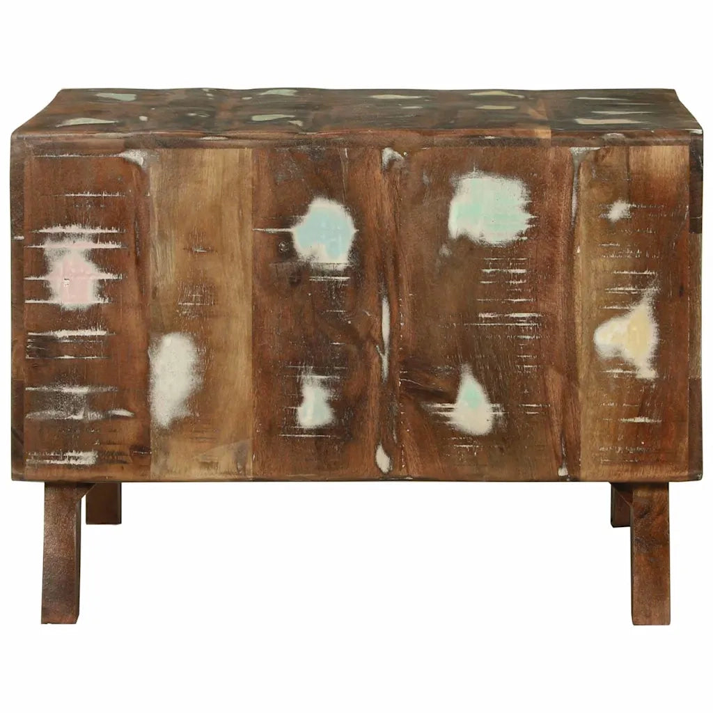 Tavolino da salotto 50 x 50 x 35 cm Legno Recuperato Massello 4104531
