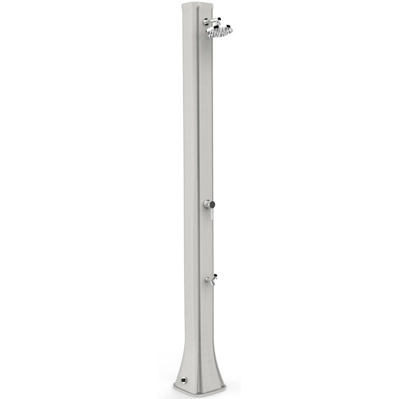 Doccia solare da giardino BIG HAPPY FIVE 40 LITRI in polietilene, con lavapiedi - Doccia Solare Da Giardino Big Happy Five 40 Litri In Polietilene, Con Lavapiedi Colore Bianco