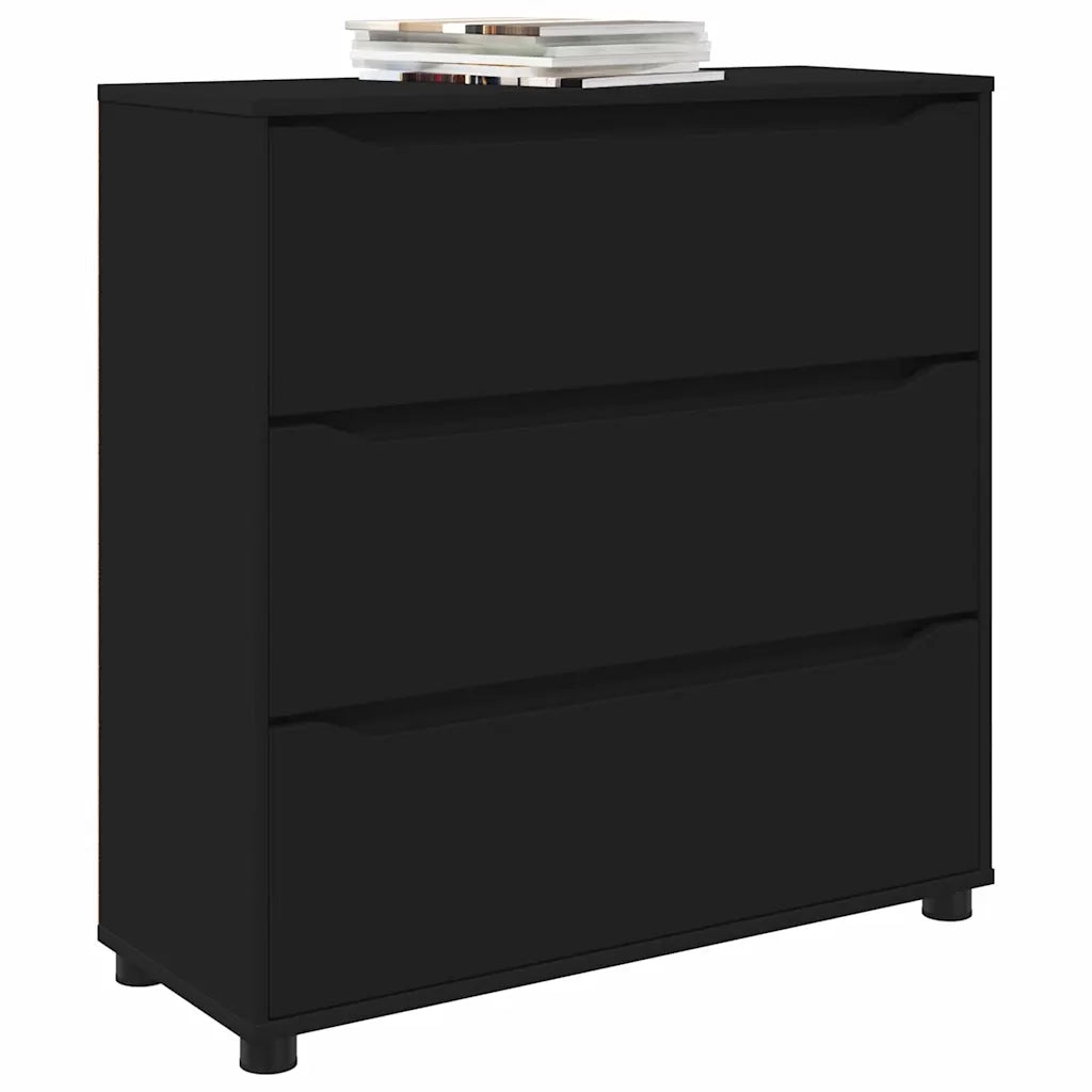 Armadio Nero 80 x 31 x 81 cm Legno multistrato
