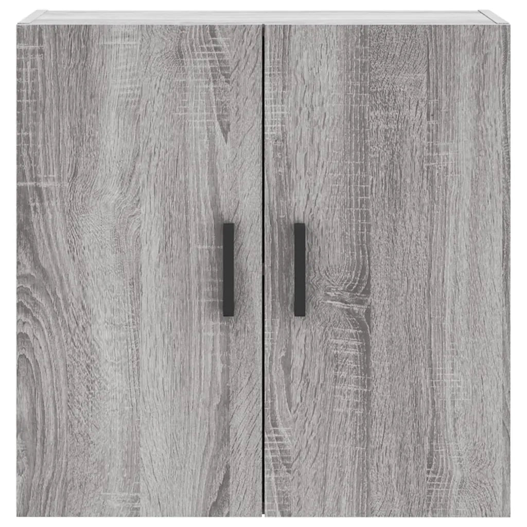 Mobiletto a parete moderno e sospeso pratico contenitore 60 x 31 x 60 cm legno composito grigio 02_0048807