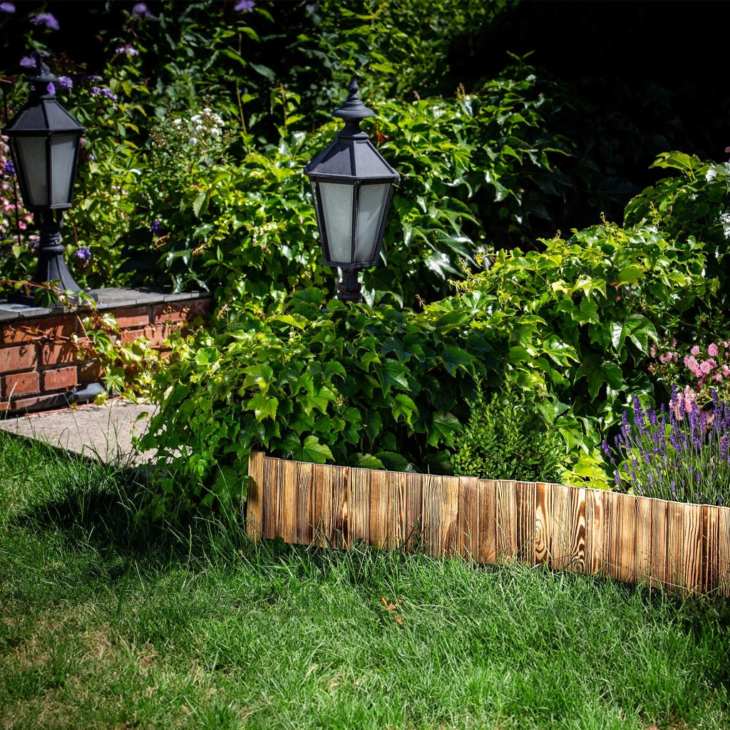 Recinzione da giardino in legno KADAX Palisade, infissa nel terreno, colore marrone, 20x116 cm.