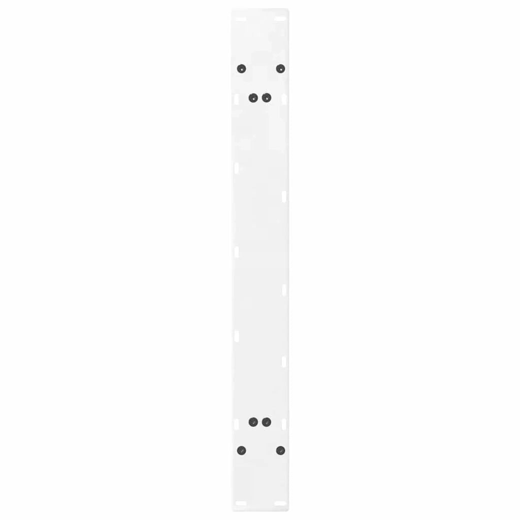 Set di 2 gambe per tavolo da pranzo a forma di A 90 x 73 cm con piedini regolabili design moderno acciaio bianco 02_0057137