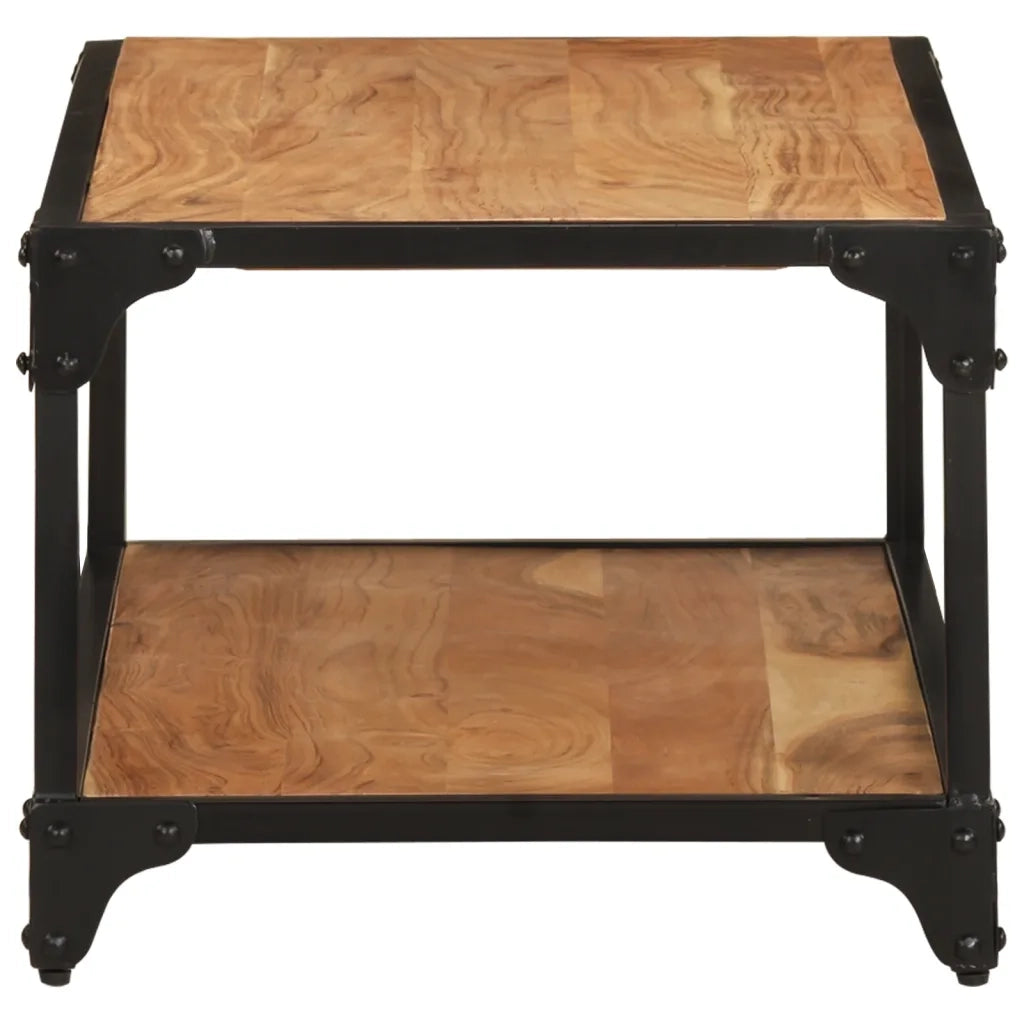 Tavolino da Salotto 90x45x35 cm in Legno Massello di Acacia cod mxl 16789