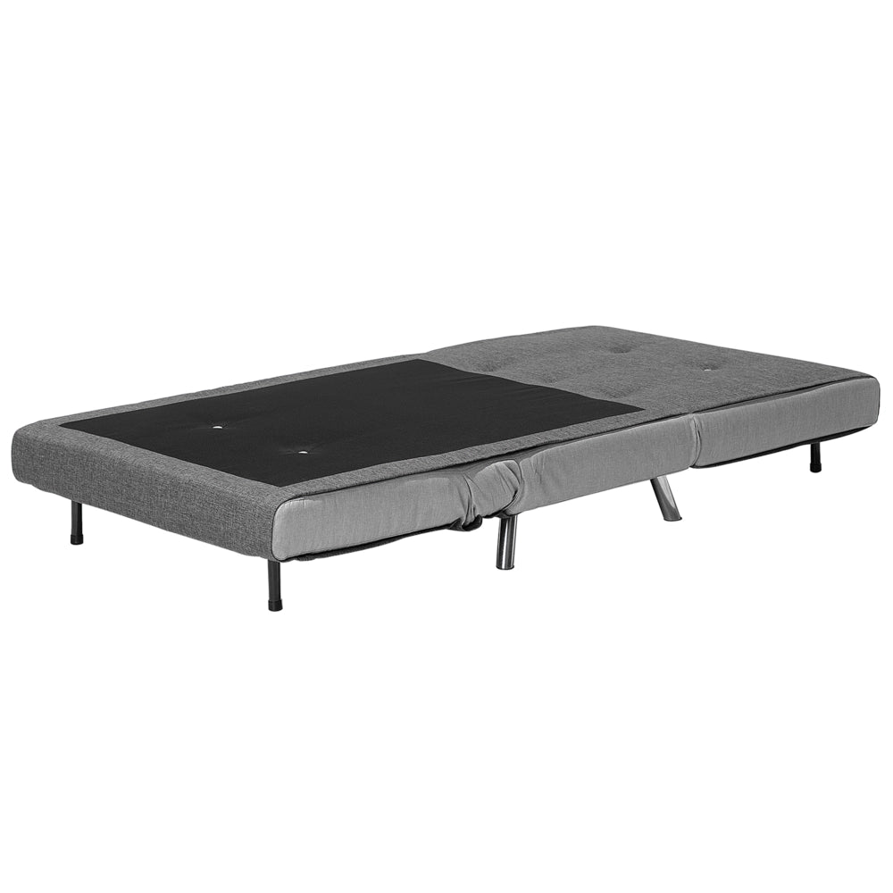 Divano letto di colore grigio tessuto imbottito poltrona letto singolo pieghevole soggiorno