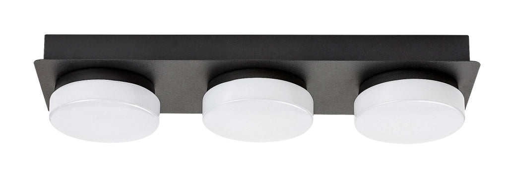 Plafoniera LED bagno 18W nero opaco IP44 Attichus Rabalux