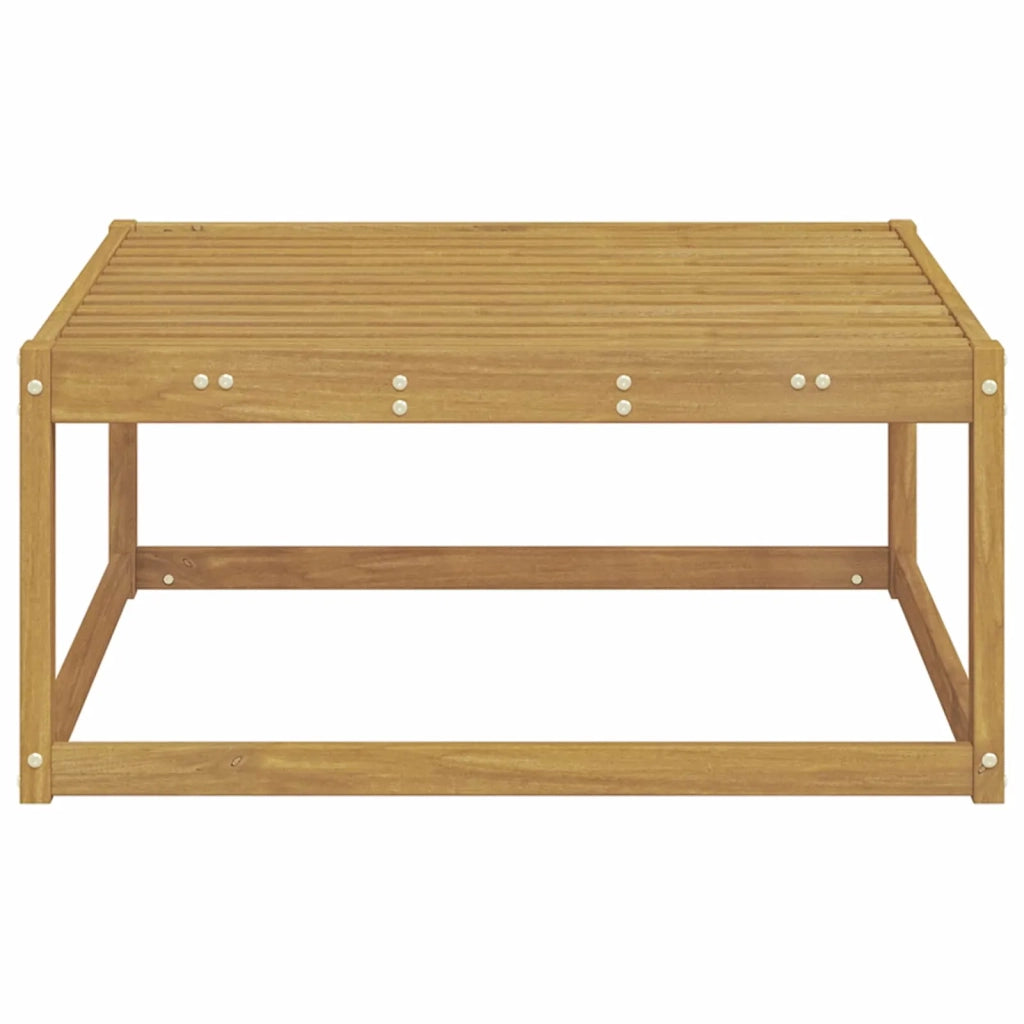 Sedia da giardino-Poggiapiedi da Esterno Legno di Acacia Massello Bianco 352368