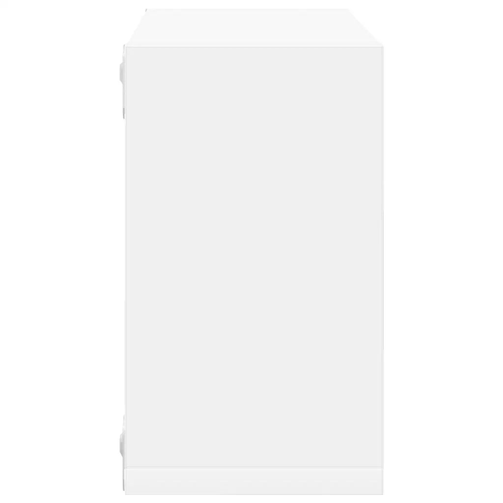 Mensole da Parete a Cubo 2 pz Bianche 26x15x26 cm cod mxl 55011