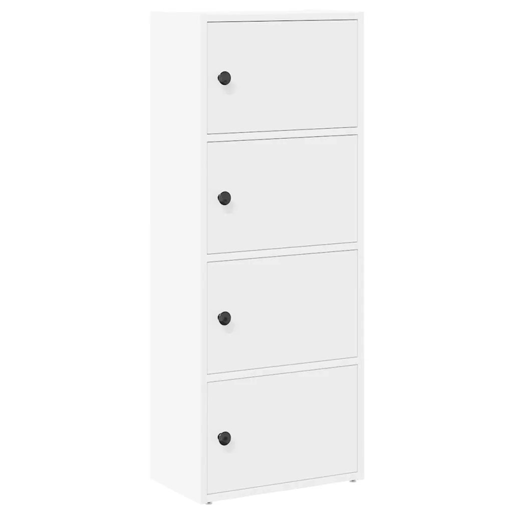 Libreria Bianca 40x24x102 cm in Legno Multistrato 860373