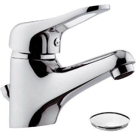 Rubinetto lavabo remer con piletta in plastica - serie kiss