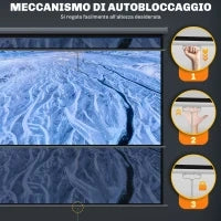 Schermo per Proiettore 120" Formato 1:1, Angolo di 160° e Montaggio a Soffitto o Parete