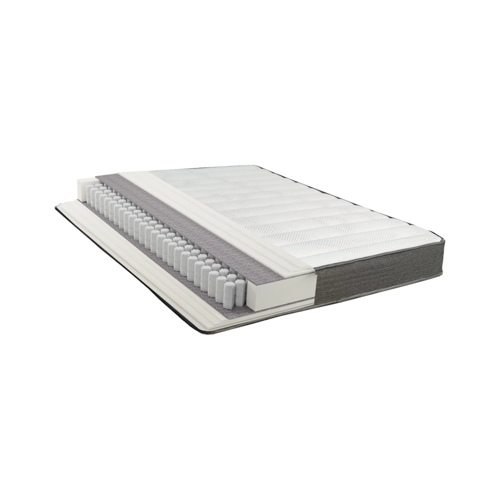 Lombarda, Materasso Piazza e Mezza, 200x120x22h cm Bianco