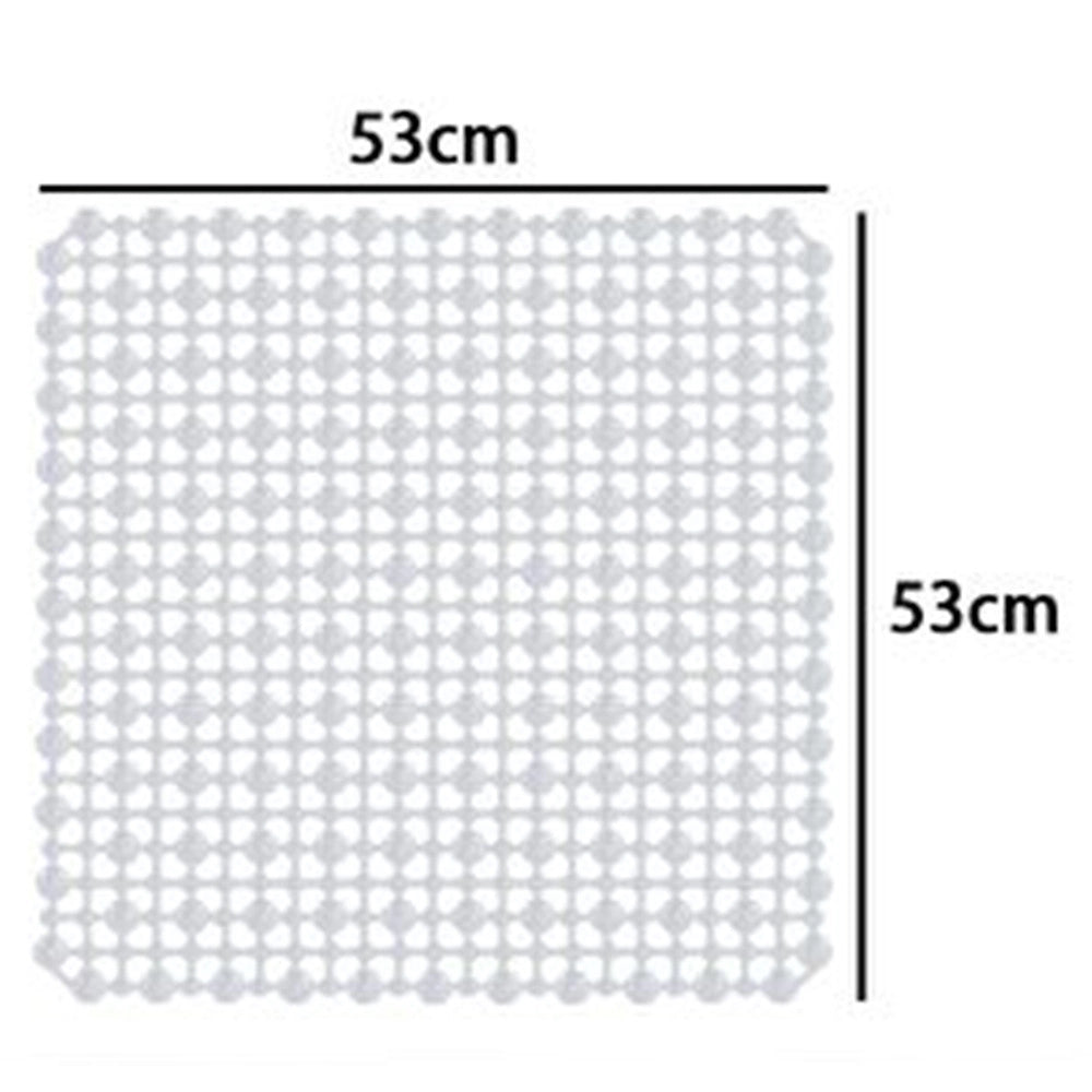 Trade Shop - Tappeto Antiscivolo Tappetino Per Vasca Da Bagno Doccia Quadrato 53 X 53 Cm 10785 -