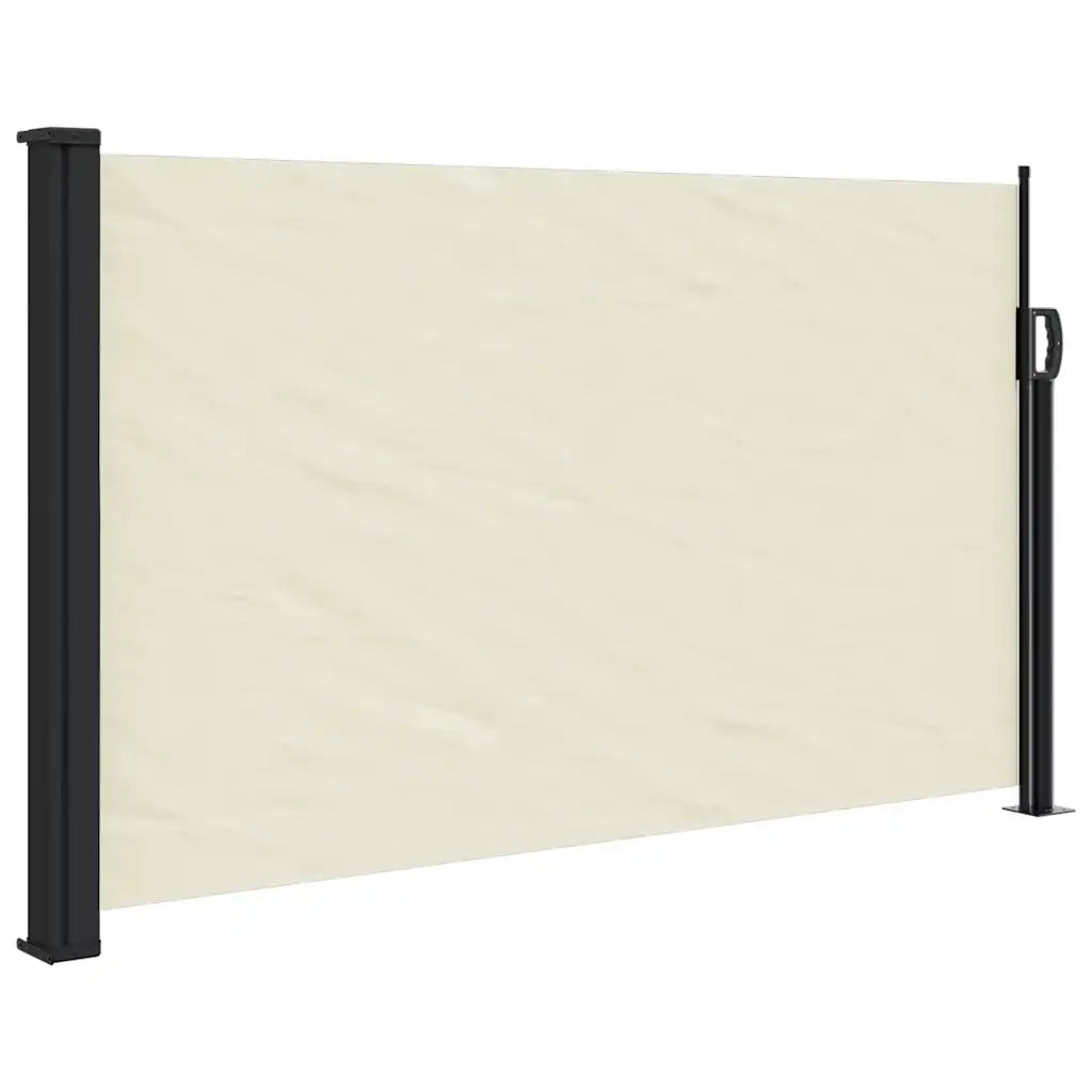 Tenda da Sole Laterale Retrattile-Tenda parasole per balcone per giardino Crema 120x500 cm