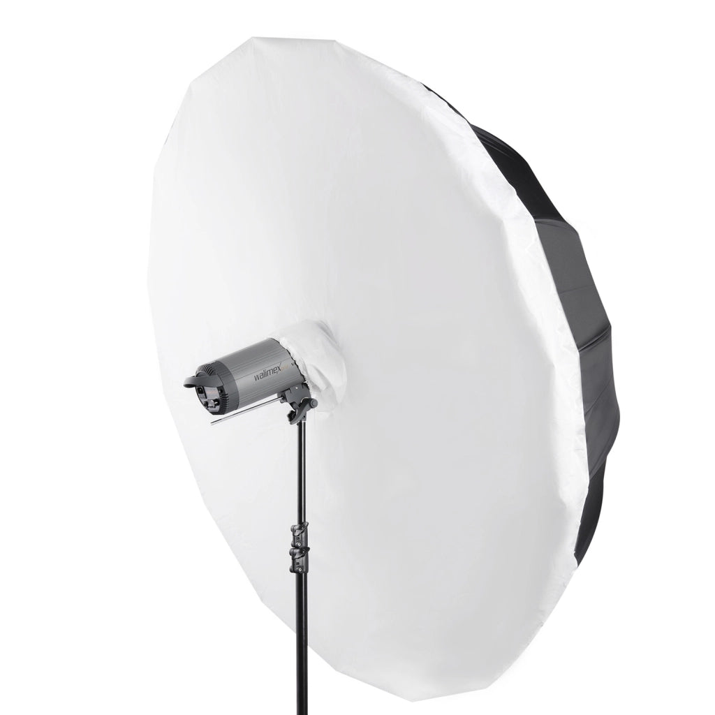 Walimex Set di ombrelli reflex Ø180cm - Design 2-in-1 per risultati professionali: ombrello riflettente e softbox in uno, compatto e versatile per i viaggi