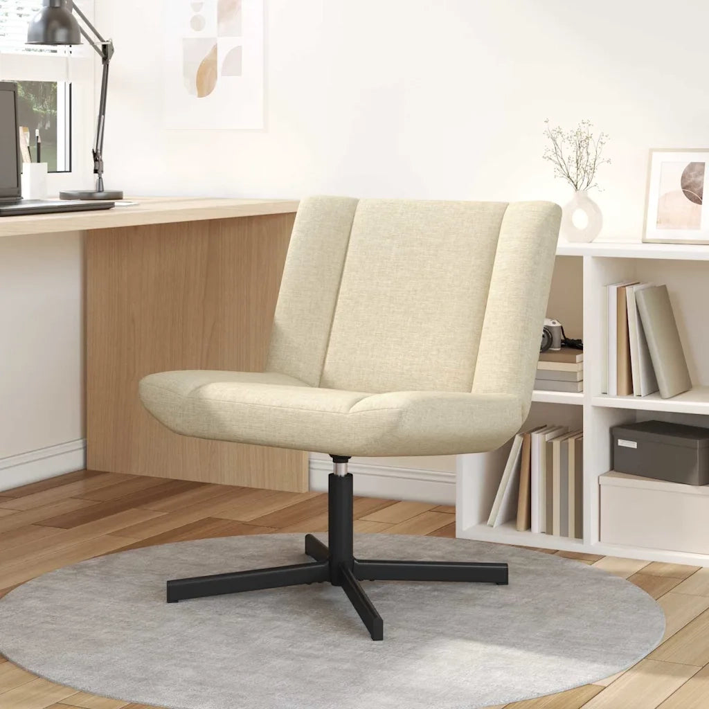 Sedia girevole Crema 63 x 75 x 76 cm Tessuto CFW8519764