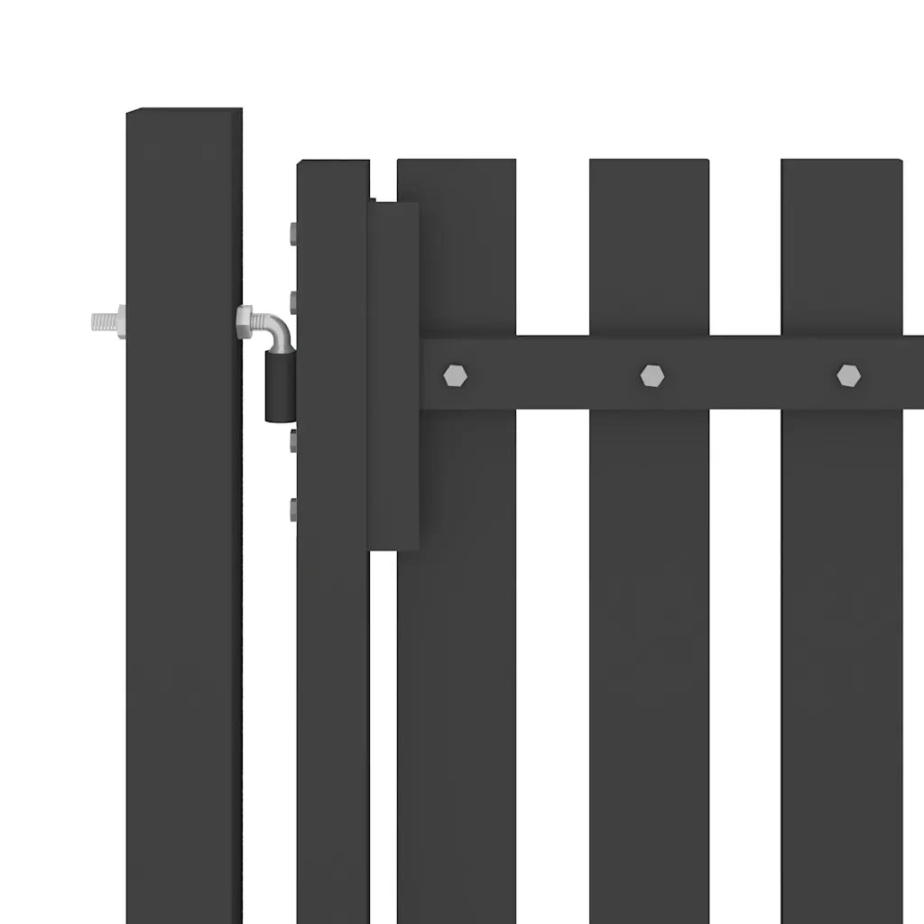 Cancello per Recinzione da Giardino in Acciaio 100x100 cm Antracite CFW5428586