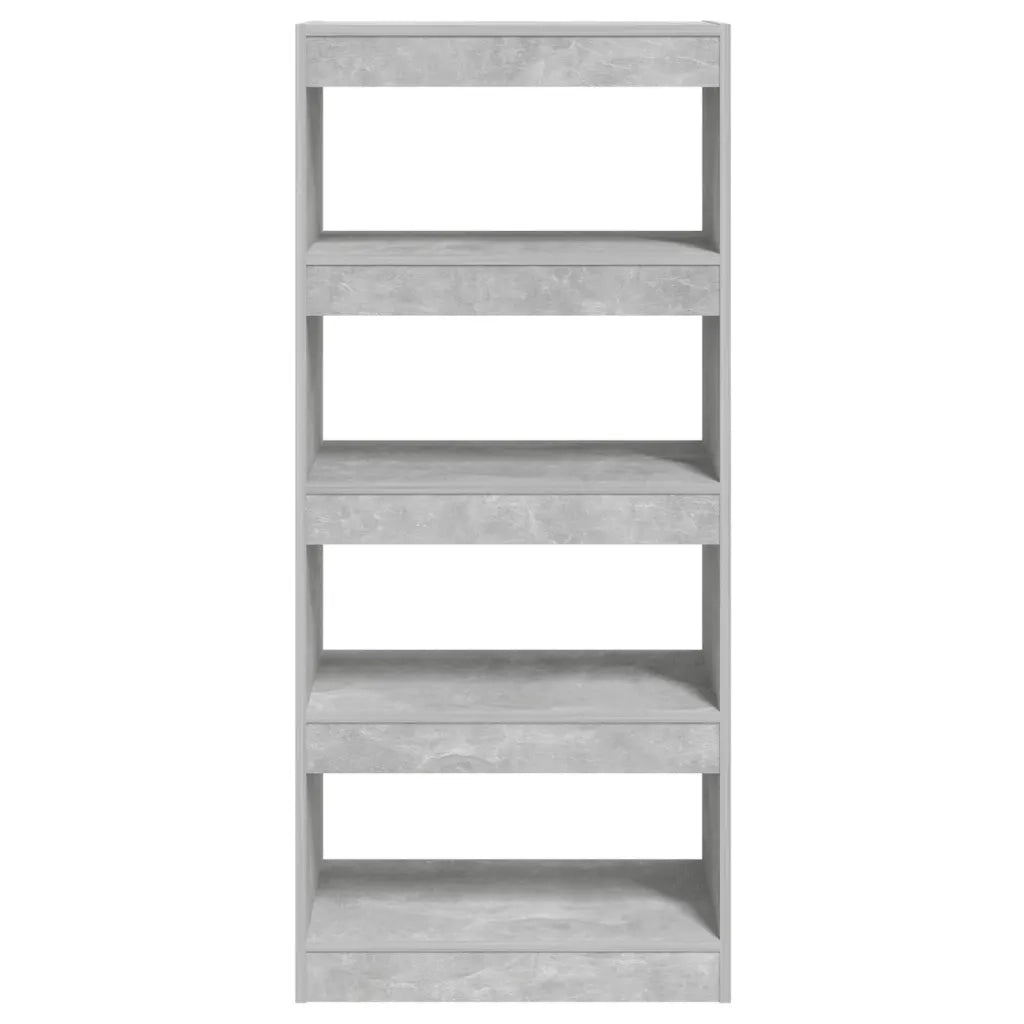 Libreria/Divisorio Grigio Cemento 60x30x135cm Legno Multistrato cod mxl 15961