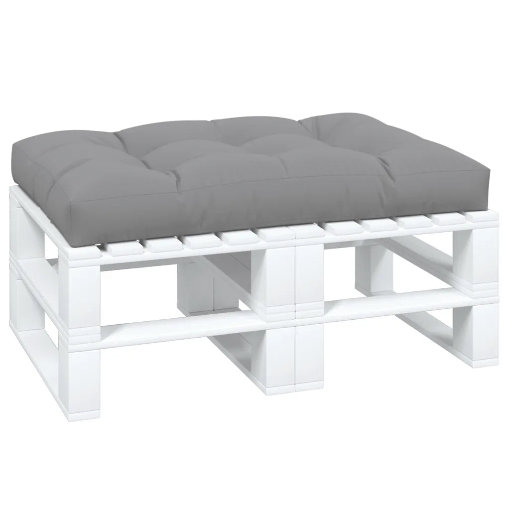 Cuscino per Pallet Grigio 120x80x12 cm in Tessuto 360514