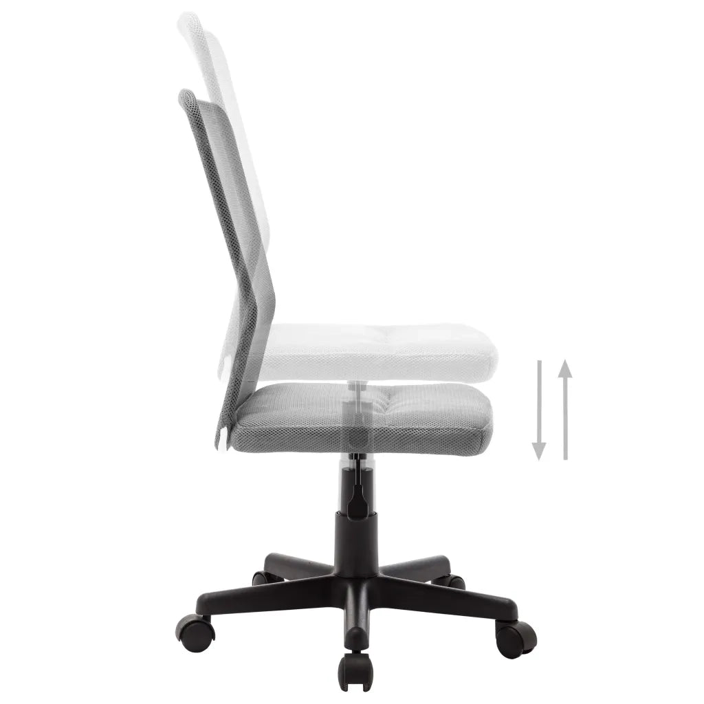 Sedia da Ufficio Grigia 44x52x100 cm in Tessuto a Rete cod mxl 67624