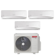 Climatizzatore Condizionatore Ariston Trial Split Inverter serie PRIOS 12+12+12 con TRIAL 80 XD0C-O R-32 Wi-Fi Optional 12000+12000+12000
