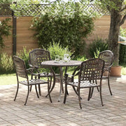 Set da Pranzo per Giardino 5 pcs Bronzo Alluminio 3334684
