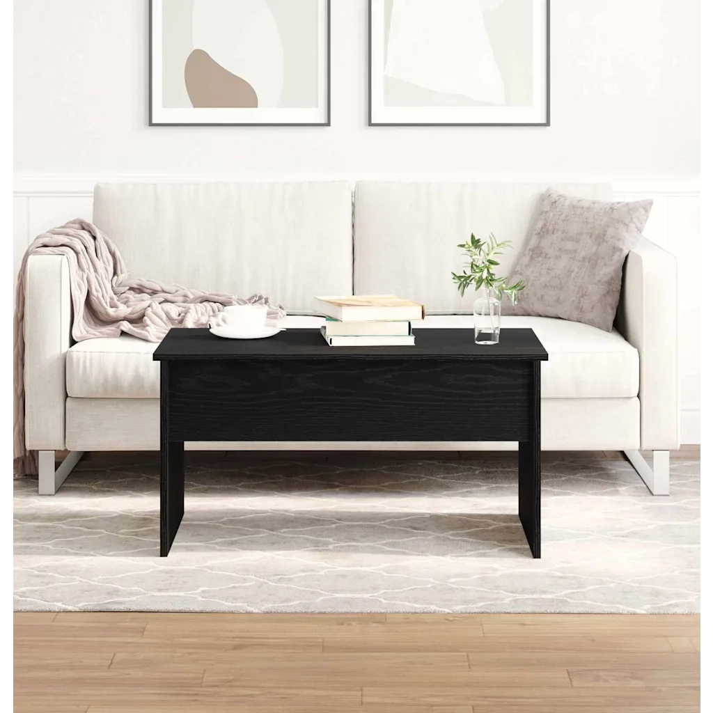 Tavolino da salotto Rovere Nero 80 x 50,5 x 41,5 cm 862766