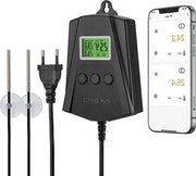 Regolatore di temperatura per mattonelle riscaldanti 2 canali WiFi con controllo via app e sacchetto per semi di insetti.