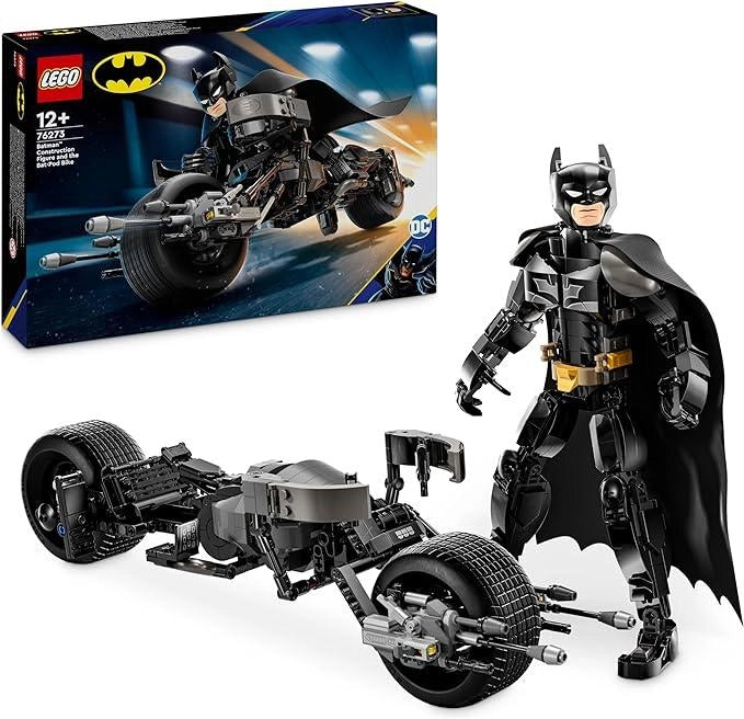 LEGO DC Il Personaggio Costruibile di Batman con Bat-Pod, Moto e Action Figure Giocattolo da Il Cavaliere Oscuro da Cost