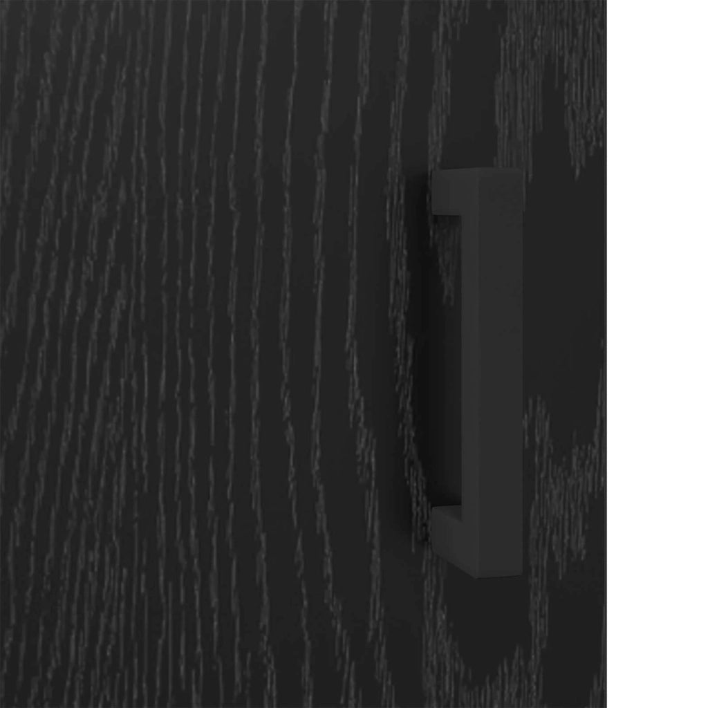 Credenza Rovere Nero 69,5 x 34 x 90 cm 881602