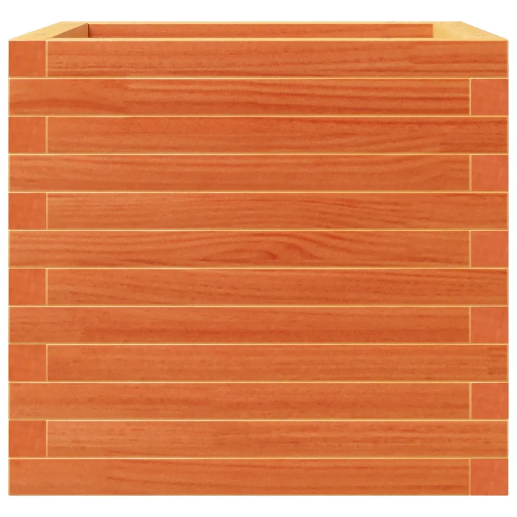 Fioriera Giardino Marrone Cera 50x50x46 cm Legno Massello Pino 3282406