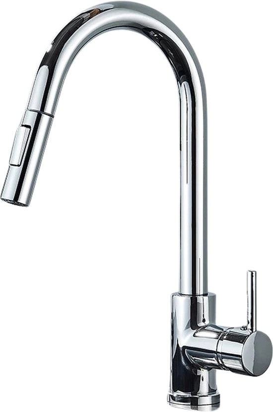 Gootsteenkraan in Acciaio Crome - Kraan per Cucina - Cassetta per Filtri - Organizzatore per Gootsteine - Cassetta per Filtri per Cucina