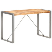 Tavolo da Pranzo 120x60x75 cm in Legno Massello di Mango Grezzo